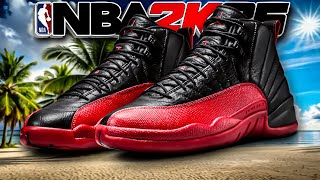 How To Make Air Jordan 12 Flu Game 2025 In Nba 2K25 Shoe Creator