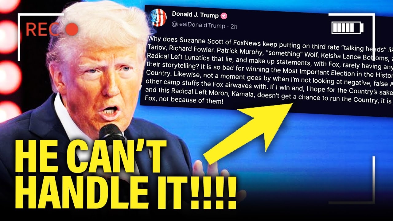 Trump ATTACKS FOX after Kamala CRUSHES him in ratings