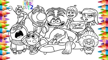 Inside Out 2 New Coloring Pages | How to Color All Characters | NCS MUSIC
