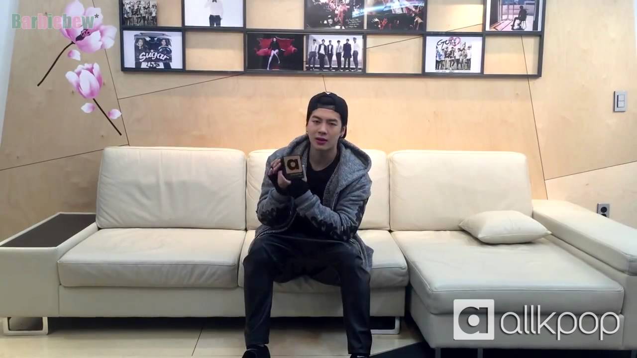 [ThaiSub] 150303 GOT7's Jackson says thanks for his 2014 allkpop award!