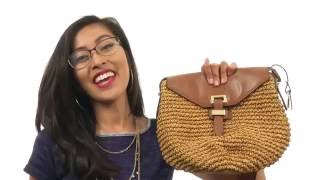 MICHAEL Michael Kors - Straw Naomi Medium Messenger   SKU:8703586