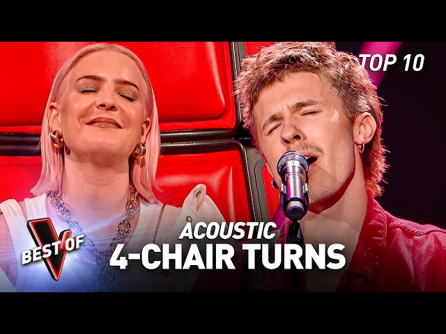 Mesmerizing ACOUSTIC 4-Chair Turn Blind Auditions on The Voice! class=