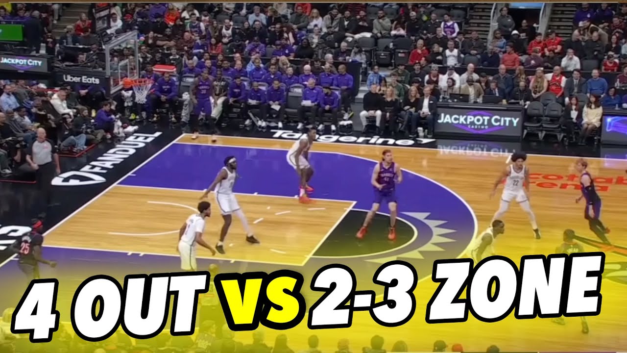 4 Out Basketball Plays vs 2-3 Zone Defense By The Toronto Raptors