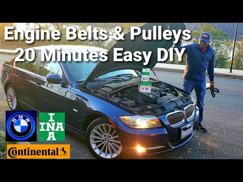 BMW Engine Belts & Pulleys - Easy 20 Minute DIY!