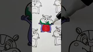 Hamster 🐹 coloring pages #coloringbook #art #animals #hamsters