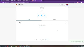 Hướng dẫn gửi ASTR từ Astar Network đến Metamask và ngược lại | MSPY
