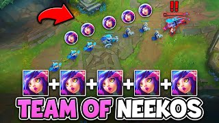 WE PLAYED 5 NEEKOS AND DISGUISED AS THE ENTIRE MINION WAVE (THIS IS HILARIOUS)