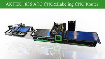 AKTEK 1836 ATC CNC&Labeling CNC Router