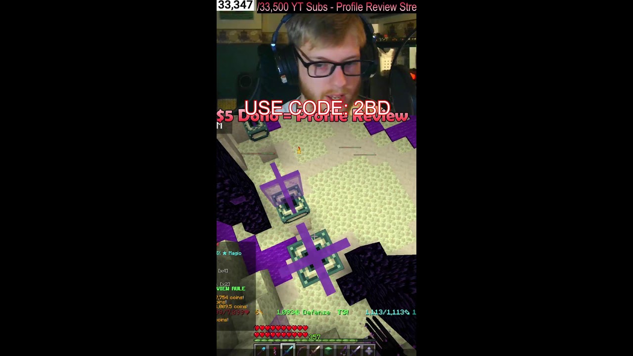 🔴 $5 Profile Reviews! (MAX Level) 🔴 Hypixel SkyBlock LIVE Shorts