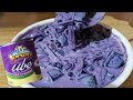 Creamy buko ube jelly salad easy dessertgelatin gulaman recipe