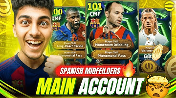 CAN I PLEASE GET INIESTA KONAMI?!🫠 | PACK OPENING IN MY MAIN ACCOUNT🤯 | SPANISH MIDFEILDERS PACK😱