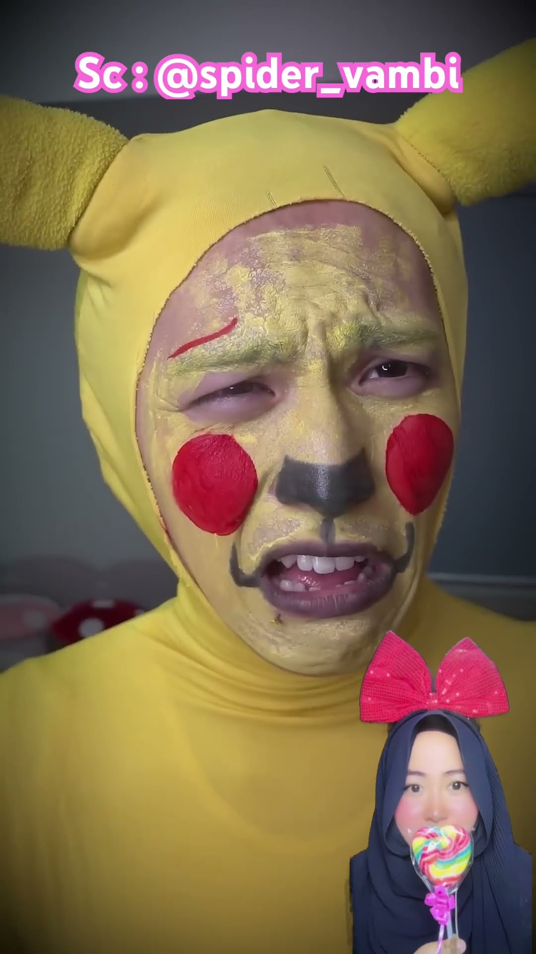 JIDAT PIKACHU KENA PINTU ⁉️SPIDY Perhatian ? @spider_vambi #shorts #funny #dubbing