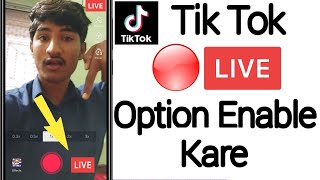 Enable LIVE OPTION On TIKTOK - tik tok par live aane ka tarika - tik tok par live kaise aaye 2020 screenshot 2