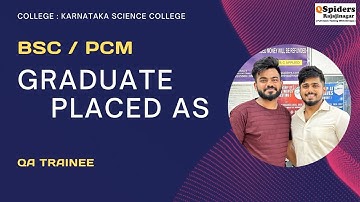 How to get your dream job | Honest Placement Journey | BSC(PCM)| QSpiders Rajajinagar