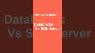 Databricks vs SQL Server in 30 Seconds #databricks