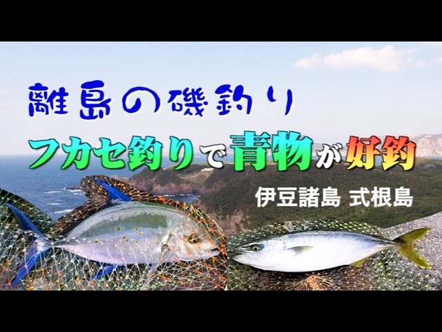 離島の磯釣り青物好釣 伊豆諸島 式根島 Surf Fishing Youtube