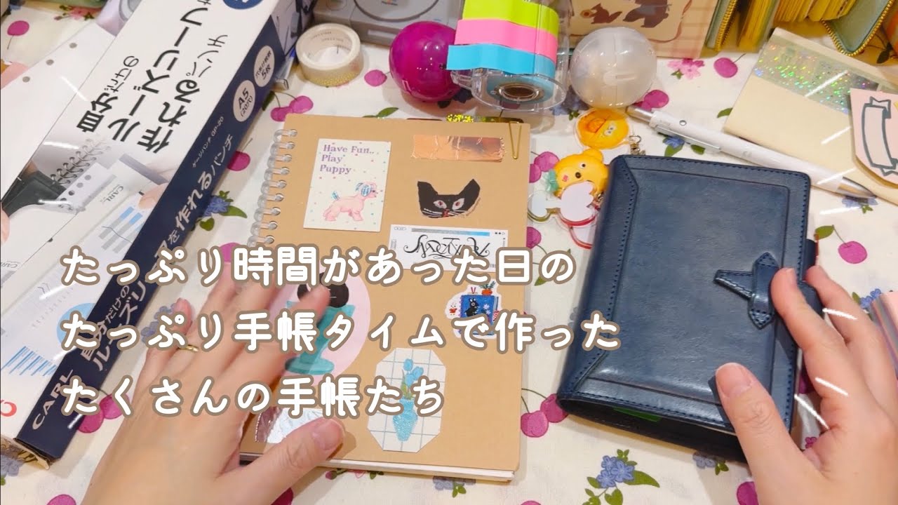 無印のルーズリーフ手帳の中身と1日楽しんだ手帳達の紹介【声入り】