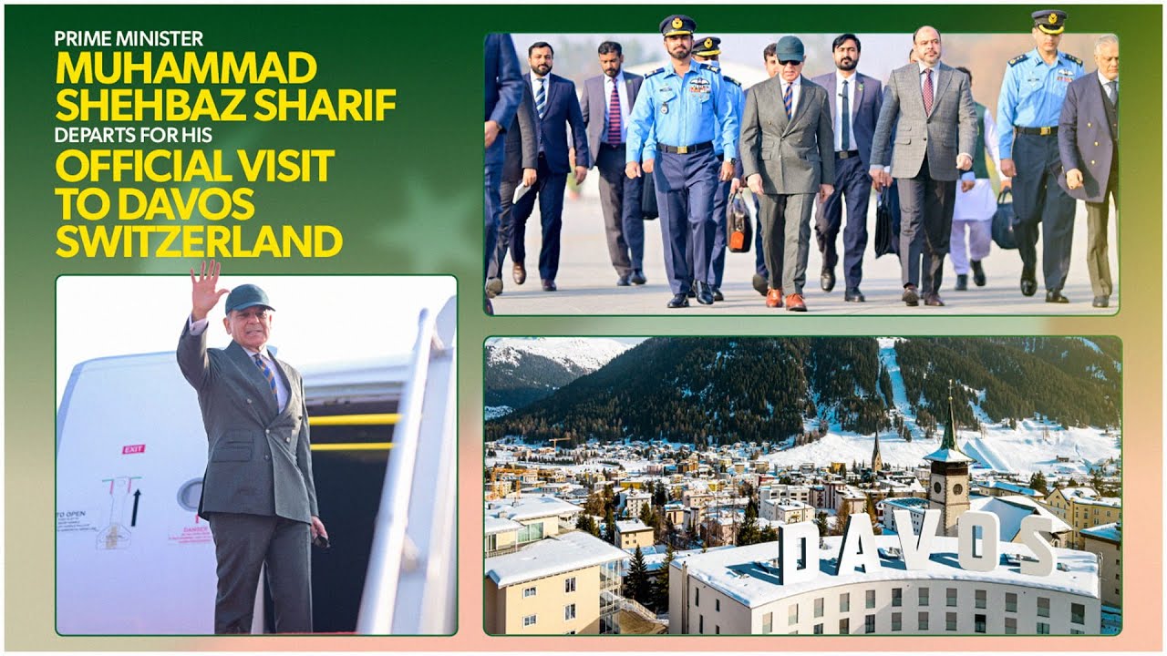 PM Shehbaz Sharif Departs for Switzerland to Attend WEF Annual Meeting 2026