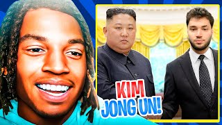 B LOU Reacts To Adin Ross Meets KIM JONG UN