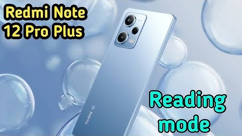 How To Reading Mode Setting Inow To Enable Reading Mode In Redmi Note 12 Pro Plus,