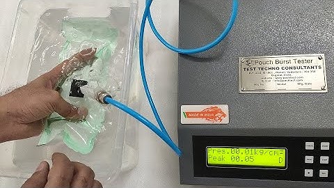 Pouch Burst Tester for Medical Packages by PackTest.com