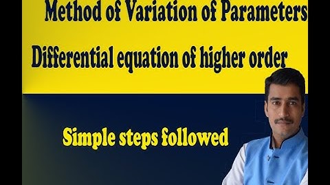 Simple method of Method of Variation of Parameters easy steps followed