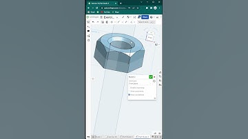 CAD Exercise | Nut #cad #onshape #autocad #solidworks #engineering #mechanical #drafting