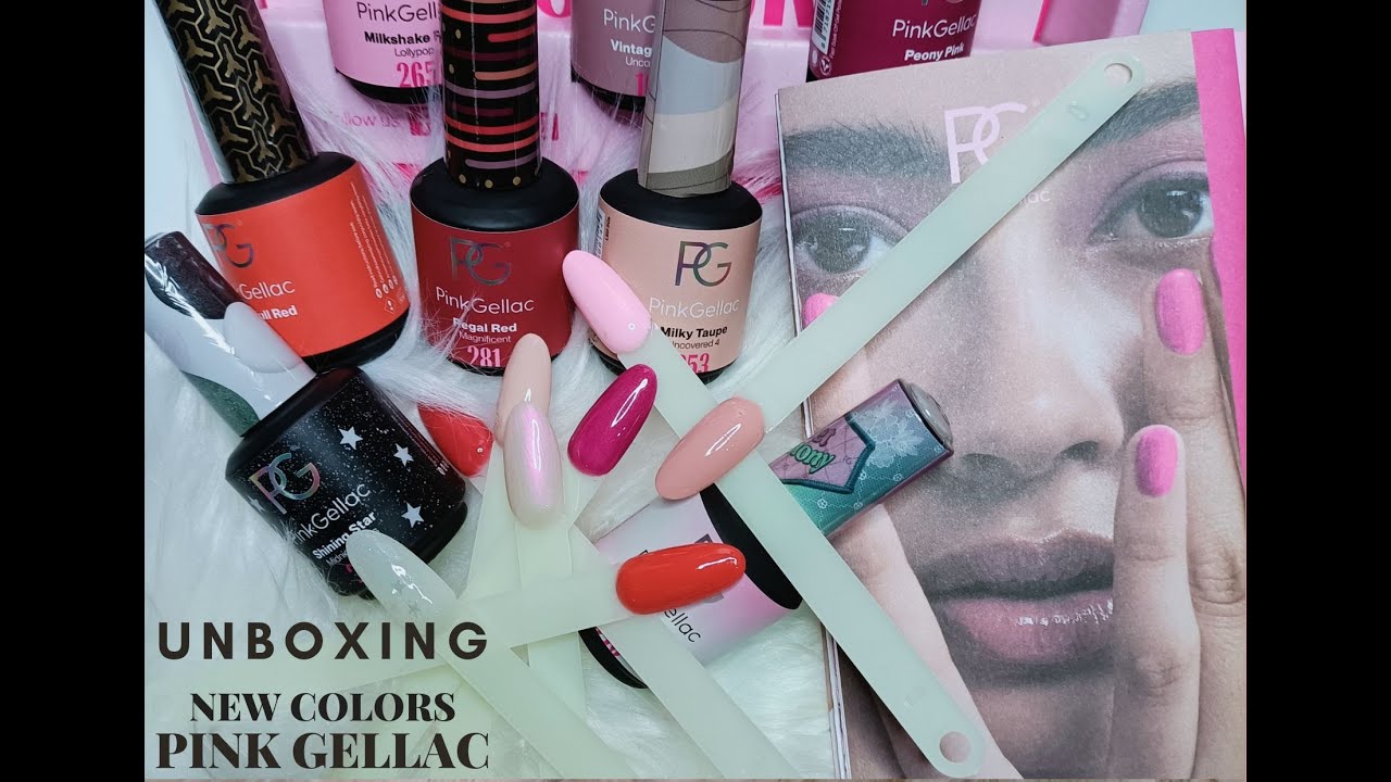 Pink Gellac Unboxing Pakketjes& TESTEN  Nieuwe Kleuren♥ Diamant-nails
