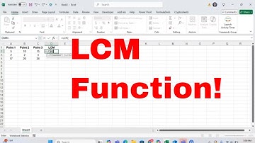How to Calculate the Least Common Multiple in Excel Using the LCM Function #excel #exceltips #howto