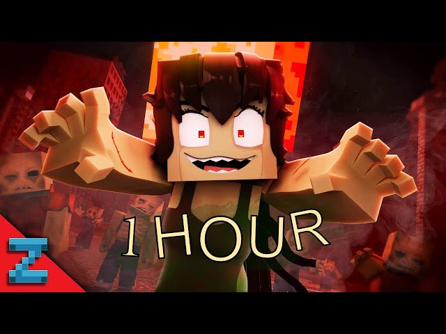 Zombie Girl {1 HOUR} (Minecraft Music Video Animation) Macabre Rotting Girl class=