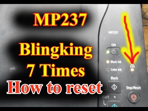 How To Reset Printer Canon MP237. 