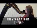 Grey's Anatomy Theme (Harp Cover by Arianna Worthen)