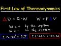 First Law of Thermodynamics, Basic Introduction, Physics Problems