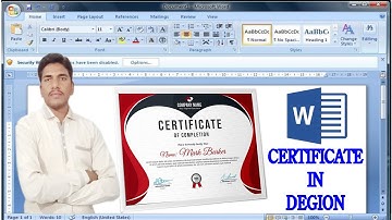 Make Amazing Certificate Design in MS Word in 10 minute