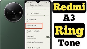 How to set ringtone on Redmi A3 || Redmi A3 me ringtone kaise set kare ||