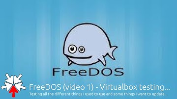 FreeDOS - Video 1 testing FreeDOS in VirtualBox...