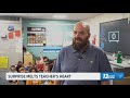 Teacher of the Week fights back tears after surprise