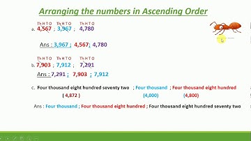 Grade 3, Maths   Block 2, Arranging numbers
