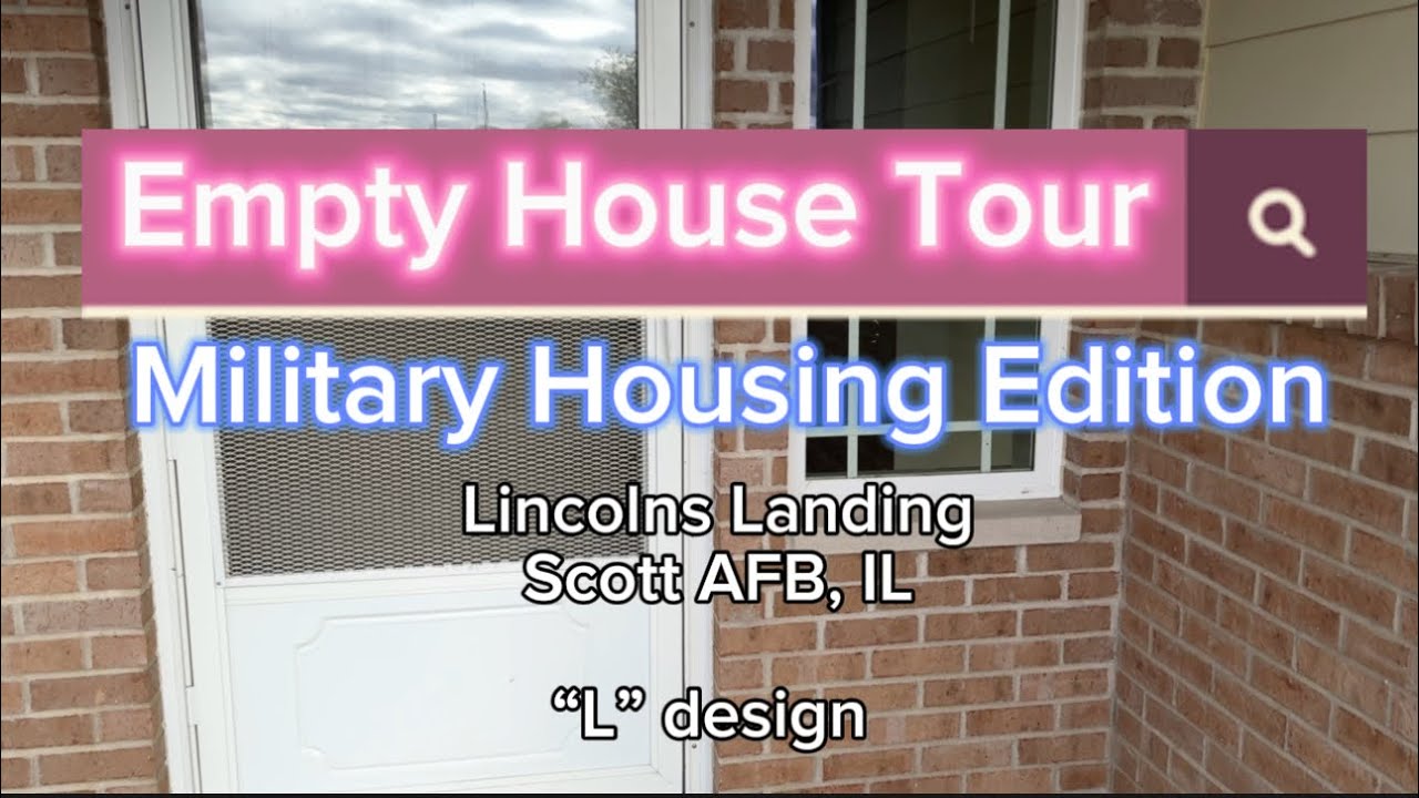 🏠MILITARY HOUSING TOUR 2024 EMPTY HOUSE TOUR Scott AFB 