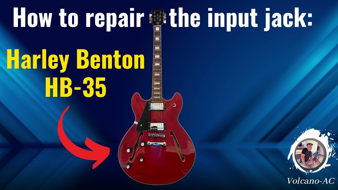 How to repair the input jack of a Harley Benton HB-35 electric