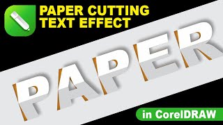 Paper Cutting Text Effect in CorelDRAW | Creative Typography Tutorial | Ayaz Inspire