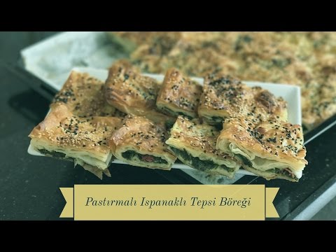 Pastırmalı Ispanaklı Tepsi Böreği Tarifi - Naciye Kesici - Yemek Tarifleri