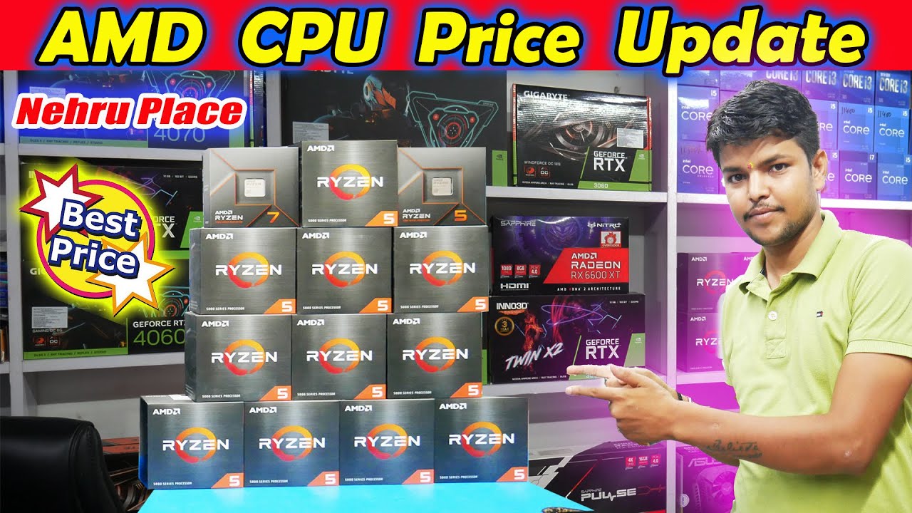 AMD CPU Price Update Nehru Place 2023 Aarush Infotech #50kgamingpc # ...