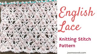 English Lace Knitting Pattern