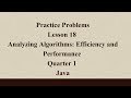 Analyzing Algorithms: Efficiency and Performance| Q1 Java L18 P1 | SMILE ROAD