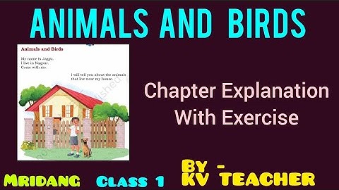 Animals and birds|Ch 3| Class 1 English |New NCERT |MRIDANG