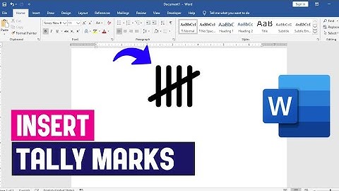 Hoe telstreepjes in Word in te voegen | Snelle en gemakkelijke tutorial over telsymbolen