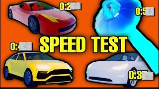 New vehicle speed test | ferrari is the ...