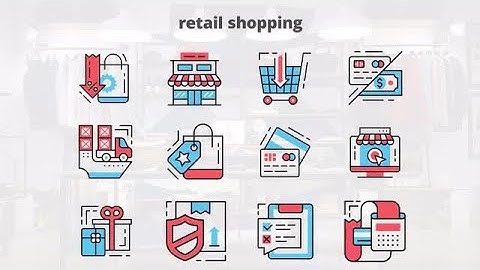 Retail Shopping – Flat Animation Icons After Effects Templates
