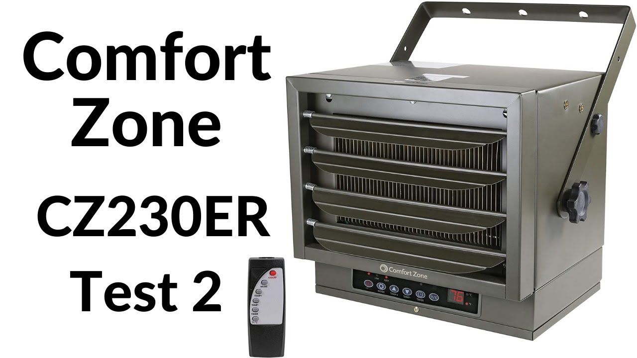 Comfort Zone Heater CZ23OER 240v 7500w Test 2 After with Fix - YouTube